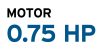 0.75 HP