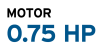 0.75 HP