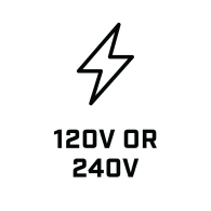 120 volt or 240 volt icon