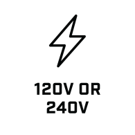 120 volt or 240 volt icon