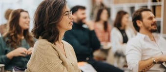 Woman in training session