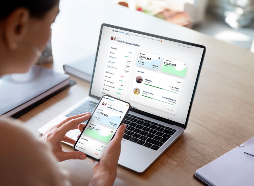 Client Portal Dashboard on Mobile