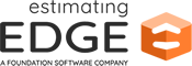 Estimating Edge Logo - White