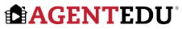 AgentEDU Logo - black and red