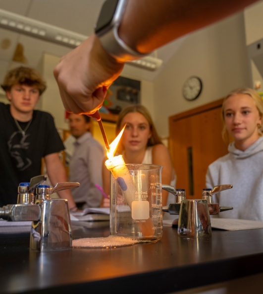 Image of lower school student playing with clay