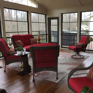 Three-Season Room with Finished Wood Floor