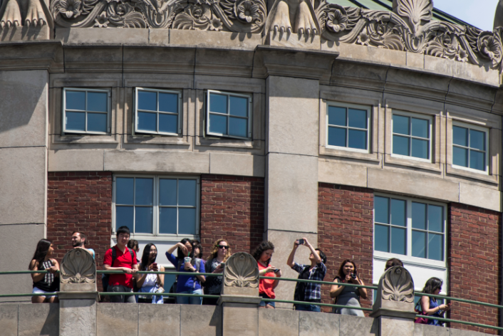 Students on Tower