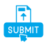 Circular icon showing a pen outline.