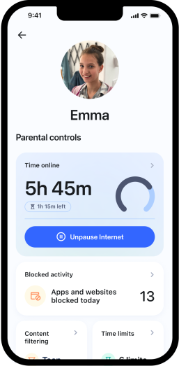 Aura App Parental Controls Mode Screenshot