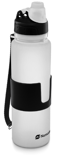white nomader collapsible water bottle
