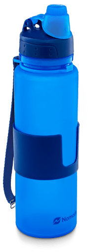 blue nomader collapsible water bottle