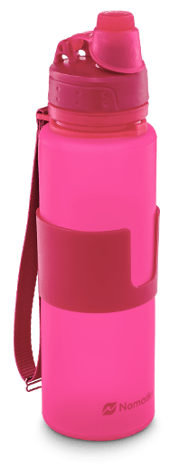 pink nomader collapsible water bottle