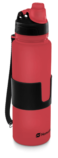 red nomader collapsible water bottle