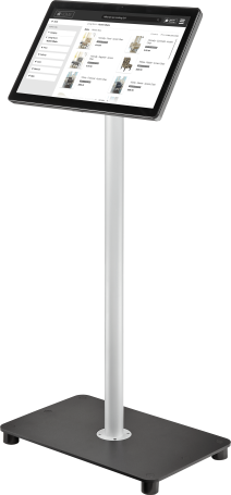 22" Kiosk showing categories page for chairs