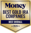 Named Best Gold Ira Company Badge