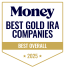 Named Best Gold Ira Company Badge