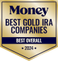 Named Best Gold Ira Company Badge