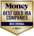 Named Best Gold Ira Company Badge