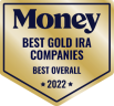 Named Best Gold Ira Company Badge