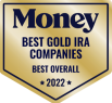 Named Best Gold Ira Company Badge