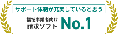 サポート体制が充実していると思う、福祉事業者向け請求ソフトNo.1