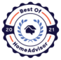 HomeAdvisor Best of 2021 Electricians Badge