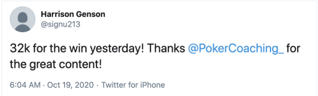 32000 for the win. Thanks @pokercoaching_