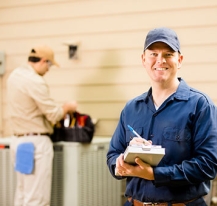 Technician with clipboard 
