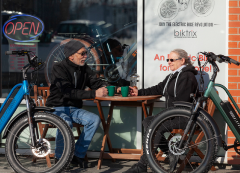outside Biktrix bike shop