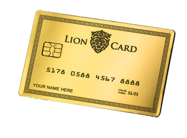 lion credit card transparent image 