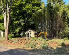 Brush removal on a residential property