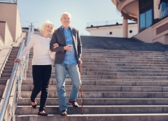 happy elderly couple image
