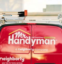 Back of Mr. Handyman van