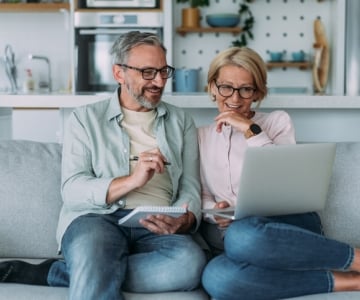 middle aged couple image