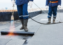 Photo of flat roof installation