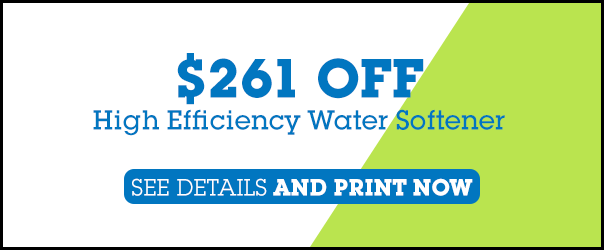 $261 off HE water softener coupon