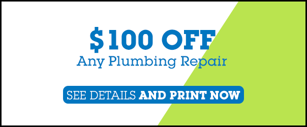 $100 off any plumbing repair coupon