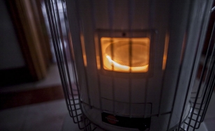 close up of kerosene heater