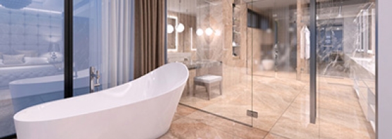 luxury bath shower