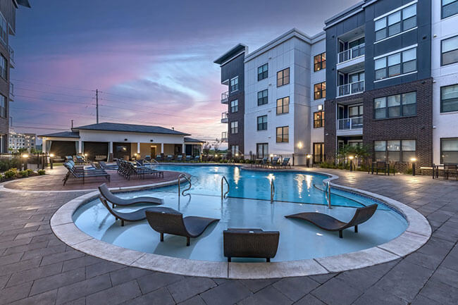 Pool and lounge area