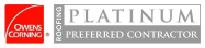 Owens Corning Platinum Preferred Contractor Roofing logo