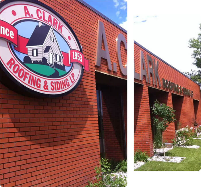 A. Clark Roofing & Siding office exterior