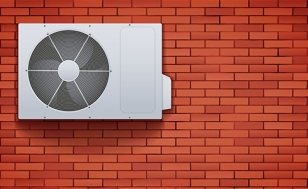 A/C installed on a house