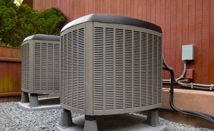 A/C installed on a house