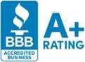 BBB Accredited Business A+ Rating logo