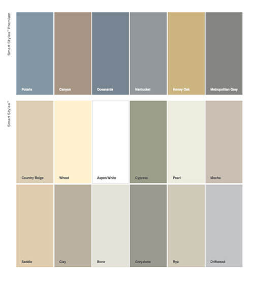 Parkview Siding color options