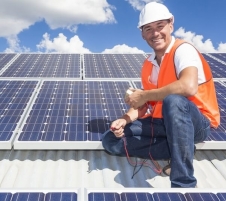 installation of solar panels