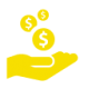 yellow save money icon