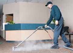 Steam cleaning flooring