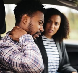 Car neck injury 